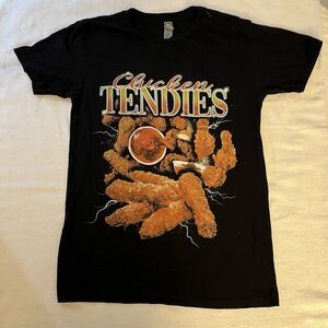 Chicken Tender Tee Shirt Sz S Blk